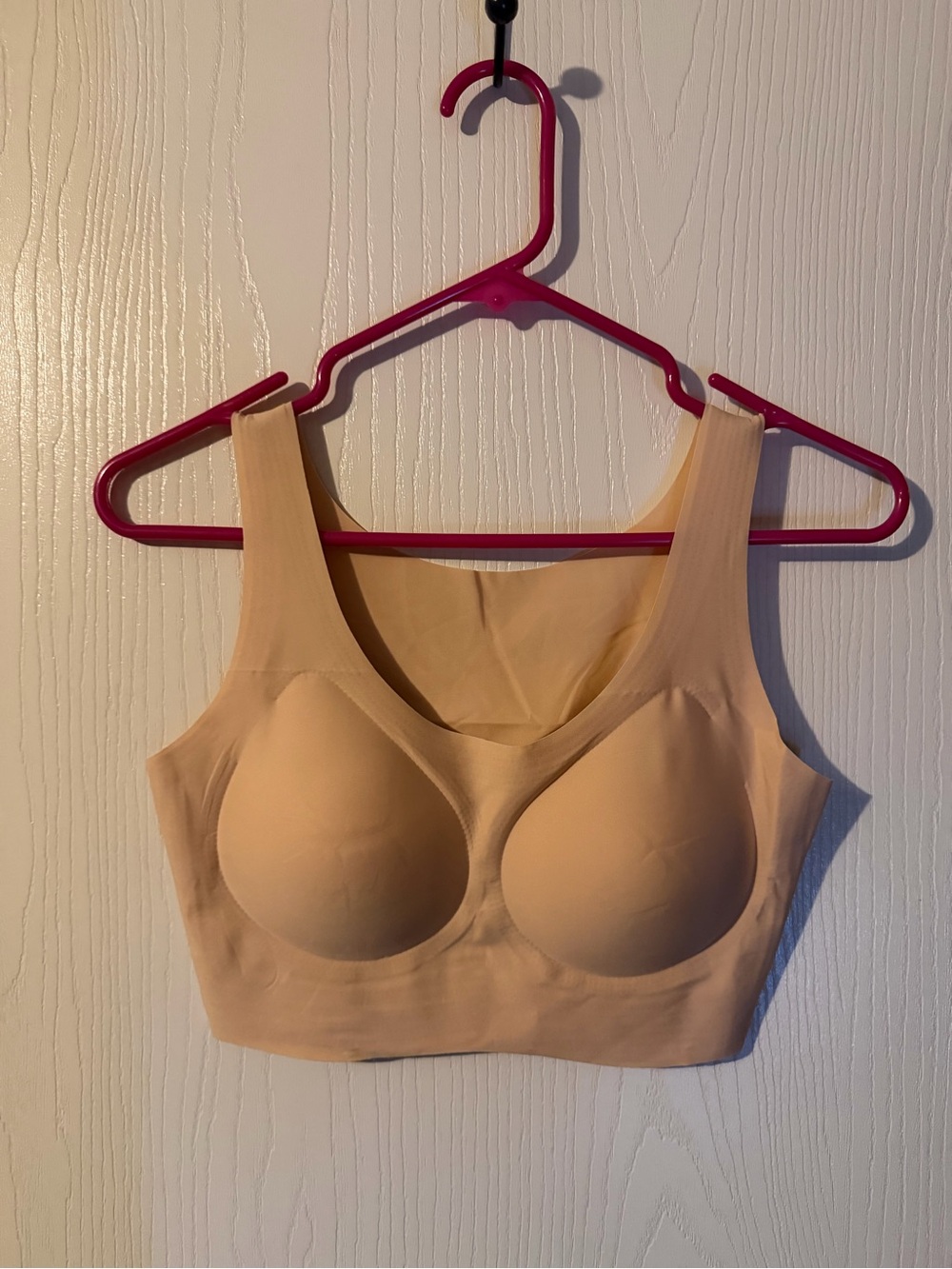 PrettyWell Women’s Seamless Wireless Nude Comfort Bra Size Large